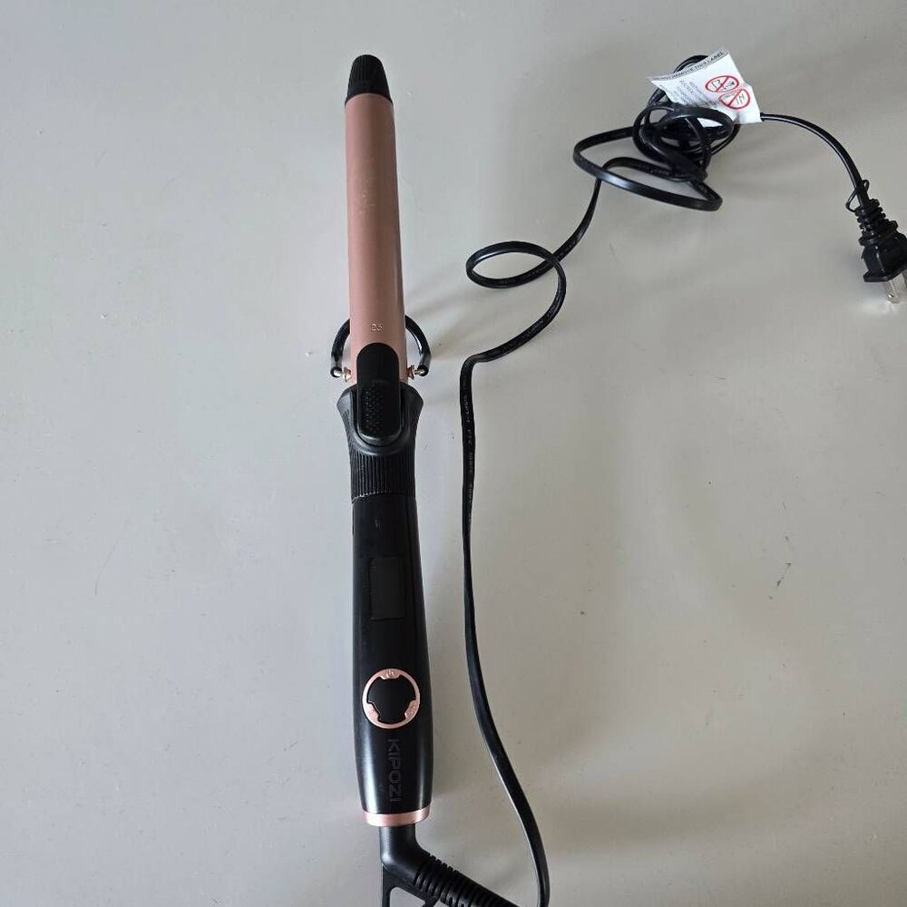 Kipozi Black Rose Gold 25 MM Ceramic Curling Iron